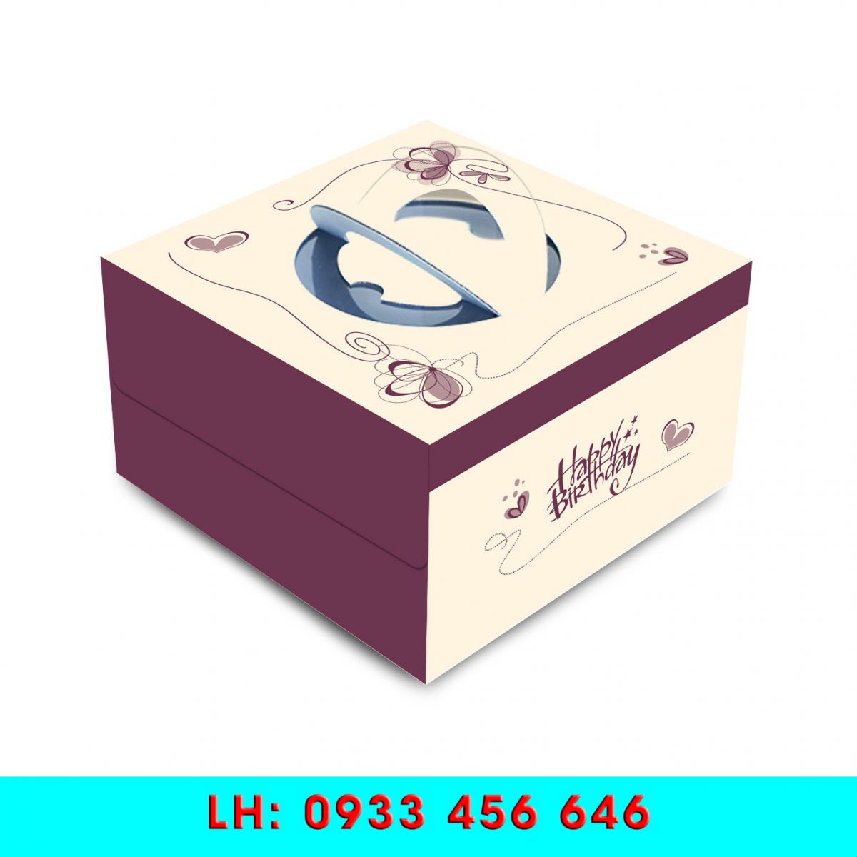 HỘP BÁNH KEM ĐẠI TRÀ 03