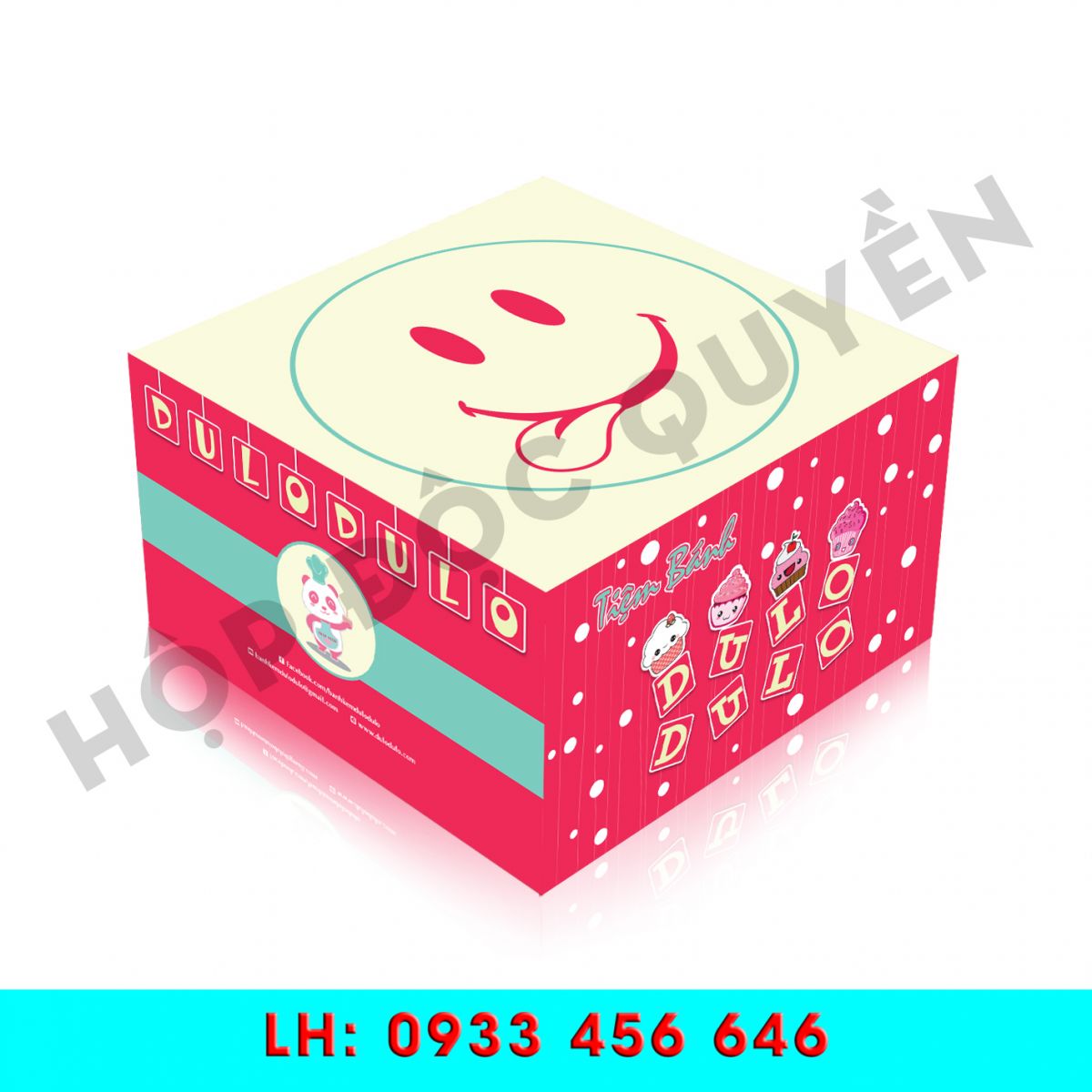 HỘP BÁNH KEM ĐỘC QUYỀN 01