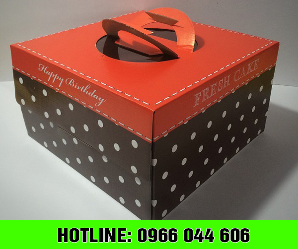 Dịch vụ in hộp đựng bánh kem chuyên nghiệp. Liên hệ 0966 044 606