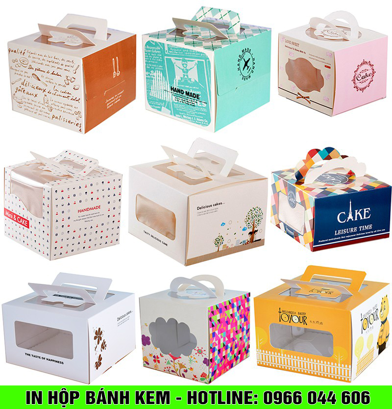 Sản xuất hộp giấy đựng bánh kem đẹp tại Nam Sao
