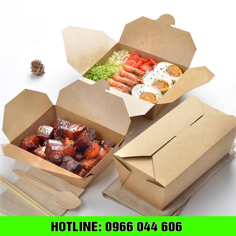 In hộp giấy thực phẩm giá rẻ tại TPHCM